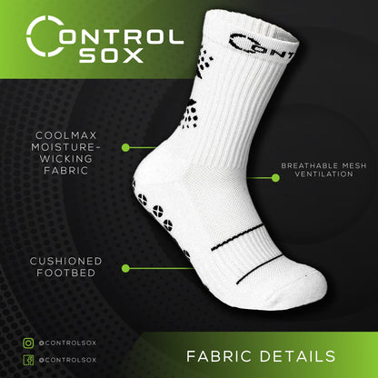 Control Sox 2.0 - White Grip Socks Control Sox 